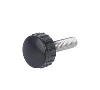 2pcs-5pcs M3 M4 M5 M6 M8 Stainless Steel Round Head Handle Hand Screw Knurled Rubber Thumb Screw Plastic Tighten Bolt Knob(30mm,M3 5pcs)