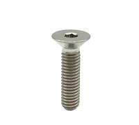 2pcs-5PCS titanium screw M3 M4 M5 M6 Rainbow colourful black gloden titanium flat hex coutersunk head screw(Titanium gray,20MM_M5 5PCS)
