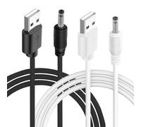2Pcs 5V USB Charger Cable for Fairywill Bitvae Mellbree Seago 7AM2M Electric Toothbrush, DC 3.5*1.35mm Jack Fast Charging Power Cord Universal Replacement Cord for HUB Splitter Router LED Lights (1M)