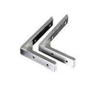 2pcs 6-20Inch Thickened Stainless Steel Triangle Bracket Under Marble Countertop Support Wash Basin Shelf Hardware for Living Room Garage(10-Inch250mm)