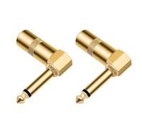 2PCS 6.35mm Male Solder Plugs Welding Plugs 1/4inch Connectors Set For Professional Application Solder Type
