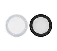 2PCS 6.5 8 Inch Speaker Grille Car Speaker Cover Metal Mesh Anti Collision Protective White (6.5 inches)