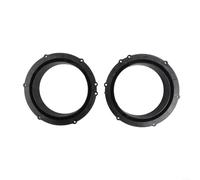2Pcs 6.5 Inch Car Speaker Spacer Rings, Plastic Mounting Adaptor Compatible With for Skoda for Tiguan Front Door And for Passat Vehicles, Black