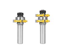 2PCS 6/6.35/8/12/12.7MM Shank 35MM 47.6MM T&G ASSEMBLY Cutter Router Bit Woodworking Milling Cutter For Wood Face Mill(12.7x35x6.35)