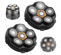 2PCS 6 Blade Head Shaver Replacement Heads Compatible with DOAO JoyKoi Solimpia Singphere AEXIRI Head Shaver