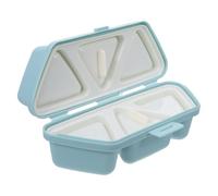 2pcs 6-in-1 Onigiri Triangle Mold Plastic Nonstick Sushi Rice Maker | Six Compartments, Firm Compaction, Smooth Rounded Edges, Compact Stackable Design, Reusable Kitchen Tool for Parents and Busy