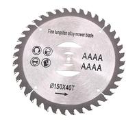 2PCS 6-Inch Alloy Saw Blade Set: Durable Alloy Steel Lawn Mower Blade, 150mm Diameter, 5mm Aperture, 1mm Thickness - for Precision Cutting of Wood and More