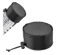 2Pcs 6 Inch Grow Tent Vent Cover Filter, Duct Filter Net with Elastic Band and Fixed Buckled, Black Mesh Screen Shield for Exhaust Fan, Plant Growth, Tent Ventilation