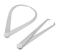 2Pcs 6 Inch Machinist Stainless Steel Joint Calipers Set Inside and Outside Measuring Tools