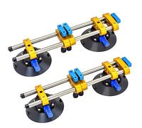 2PCS 6 inch Stone Seamless Seam Setter With Vacuum Suction Cups For Seam Joining Leveling,Solid Countertop Installation Tool for Quartz slabs ,Granite, Stone, Marble,Tile Gap Regulator