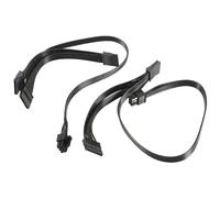 2Pcs 6 Pin to 3X SATA Driver Power Cable for Supernova 650 750