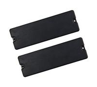 2pcs 6 Strings Soapbar Pickguards Ceramic Bar Magnets 11k High-Output Pickup for Bass Guitar Black