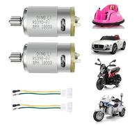 2PCS 6 Volt RS390 18000RPM Motor for Kid's Ride on Toys Car,RS380-RS390 12 Teeth(12 Pinion) 6V Electric Bike Motor Upgrade Replace Accessories Parts (6V RS390 18000RPM)