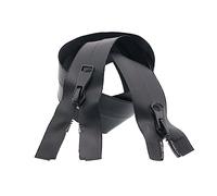 2pcs 60-100 cm 5# Waterproof Nylon Zipper Open-end Double Slider for Jackets, Clothing - Sewing Accessories,Black,95cm