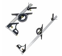 2PCS 600mm Right Angle Ruler, Stainless Steel Movable Square Carpenter, Professional Engineer Measuring Tool For Engineers Carpenter