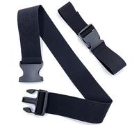 2Pcs 60cm Adjustable Elastic Strap, 3cm Wide Nylon Belt with Buckle Multi Functional Luggage Strap Seat Strap