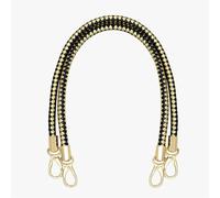 2pcs 60CM Leather Bag Handles DIY Replacement Bag Straps Detachable Shoulder Bags Handbag Handles Women Bag Accessories Parts (Color : Black with Gold)