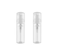 2Pcs 60ml 2oz Clear Foam Pump Bottles Travel Size Empty Plastic Foamer Dispenser for Soap Face Wash Shampoo