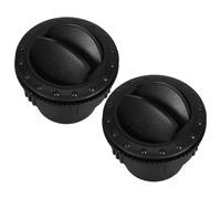 2pcs 60mm Universal Rotating Air Vent Outlet for Car and Rv Hvac | ABS Black Finish, round Louvered Dash Opening Replacement, Vehicle Interior Ventilation, A1176 Model