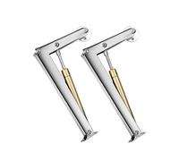 2PCS 60N-100N Heavy Duty Gas Strut Door Hinges - Soft Close Pneumatic Lid Support Hinges with Automatic Slow Lowering Safe Lifters(80N)