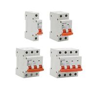 2pcs 63A 1P 2P 3P 4P DC 250V-1000V 10 Solar Mini Circuit Breaker MCB Fuse PV System Engery(2)