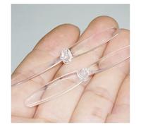 2PCS 66mm Transparent Propellers CW/CCW Props Spare Parts Fit 1020 Coreless electronic starter 1.2mm RC Quadcopter Drone Glider Blade MQXFCZUX