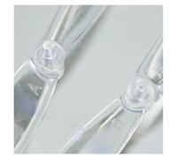 2PCS 66mm Transparent Propellers Fit 1020 Coreless electronic starter 1.2mm Spare RC Quadcopter Drone Glider Blade EKFBQBGW