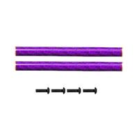2pcs 67-78mm Carbon Fiber Chassis Braces for 1/10 RC Crawler - Lightweight & Customizable Bumper Bull Bar Accessories(Purple,70mm)