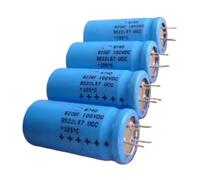 2pcs 674D Series 100V 820UF Aluminum Electrolytic Capacitor - 25x55mm, Filter Capacitors for Reliable Performance