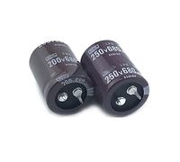 2Pcs 680uF 200V / 680uF 250V 200V680uF/ 250V680uF 22x35/40/45/50 25x30/35/40/45/50 30x30 Snap-in PSU Capacitor Electronic devices (Color : 250v680uf 25x40 2pcs, Size : 0)
