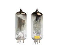 2Pcs 6E2 Electron Tube Eye Tube Fluorescence Tuning Indicator Tubes, Glass Construction for Audio Equipment Visual Level Display and Vintage