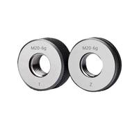 2PCS 6G 58-65HRC M68-M76 Fine Tooth Thread Ring Gauge Measure Tool X0.5/0.75/1/1.5/2/3/4/6 Metric for Machinists(M69X2 6g T Z)