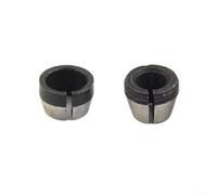 2pcs 6mm and 635mm Carbon Steel Collet Chuck Set for Electric Router Engraving and Trimming Machine High Hardness Precision Ground Adapter Woodworking Milling Cutter Tool(2PCS)