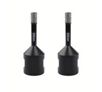 2PCS 6mm Diamond Core Drill Bit M14 Thread Connection Vacuum Brazed Diamond Drill Bit for Tile Marble Granite Porcelain Concrete Quartz Stone