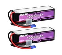2PCS 6S Lithium-ion Battery 22.2V 80C 10000mAh with EC5-Connector, Suitable for RC Cars Trucks, Off-road Vehicles, Quadcopters, Aerial Photography Drones and Helicopters
