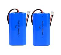 2Pcs 7.4V 2000mAh Li-ion Battery Pack RC Replacement Rechargeable Battery Pack Built-in 18650 * 2 Cell for Cars Airplane DIY, Fishing lights,Doorbell,Handheld Fan, Radio, Speakers, etc.