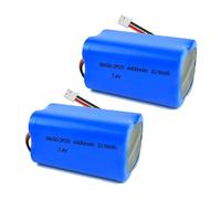 2Pcs 7.4V 4400mAh Li-ion Battery Pack RC Replacement Rechargeable Battery Pack Built-in 18650 * 4 Cell for Airplane DIY,Fishing lights,Doorbell,Handheld Fan,Radio,Speakers,etc.