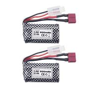 2PCS 7.4V 800mAh T-plug Lithium Battery for YC100 HM161 HM162 HM166 HM201 9145 RC Toy Car RC 4WD High Speed Off-Road RC Car