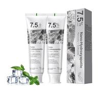 2PCS 7.5% Nano Hydroxyapatite Toothpaste for Enamel Repair & Protection - Fluoride-Free,Restores Enamel, Reduces Sensitivity,Sensitive Teeth Care, Fresh Breath