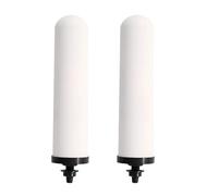 2PCS 7" Ceramic Filter Candle Activated Carbon Replacement Filters Compatible with ProOne® AlexaPure® and Berkey® Countertop Gravity Water Filter System, Household Water Bucket,Water Cooler Filtration
