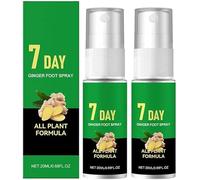 2PCS 7 Days Feet Callus Remover, Foot Ginger Nourishing Spray, Instant Feet Exfoliating Serum, Removes Dead Skin, Dry Rough Feet & Cracked Heels, 20ml