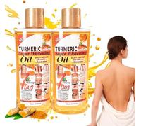 2PCS 7 Days Turmeric Oil, Turmeric Body Oil, Turmeric Oil For Skin For Dark Spot, Turmeric Oil For Skin Whitening, Natural Moisturizing Body Oil For All Skin Types
