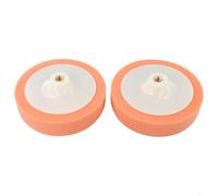 2PCS 7 Inch for m14 Sponge Polishing Pads for Drill Adapter and Orbital Polisher - Car Wax Applicator Buffer Kit - 180mm Orange Discs