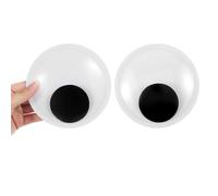 2Pcs 7 Inch Giant Googly Eyes with Self-Adhesive, Large Wiggle Googly Eyes, Big Googlys Eye for Chritsmas Tree Party Decorations Handmade DIY Art Crafts