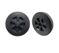 2Pcs 7 Inch Grill Wheels for Charbroil Gas Grills - HDPE Replacement Parts for Outdoor Cooking Mobility - Black Thin Section Casters