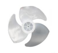 2Pcs 7 Inch Plastic Fan Blades Replacement Parts with 6mm D Hole Shaft for Electric Standing Desk Tower Cooling Fan Quiet Airflow PP Material Black White(white)