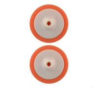 2PCS 7 Inch Polishing Pad Set for m16 Sponge Wheel for Car Polisher Buffer Waxing Kit Orange