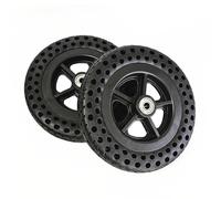 2Pcs 7 Inch Solid Front Wheels Replacement for Wheelchairs, ABS Plastic Wheel Hub, 7×1.3 Honeycomb Rubber Tire Wheel Assembly