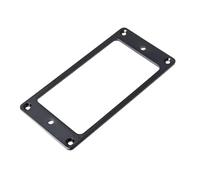 2Pcs 70.5 * 39mm Metal Iron Flat Humbucker Pickup Ring for Electric Guitar Replacement - Black/Golden/Chrome(Black 2Pcs)