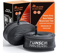 2PCS 700C Heavy Duty Bike Tubes 700x35C 700x38C 700x40C 700x42C 700x43C ETRTO 35/43-622 AV32mm Schrader Valve 28" Inner Tube Compatible 700x35/38C/40C/42C/43C 28x1.40 28x1.50 28x1.60 Bike Tyre Tube